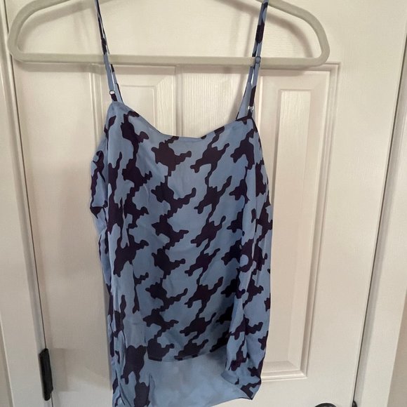 New L'Agence Blue V Neck Tank Dark Aster Size XS Extra Small - Picture 5 of 6